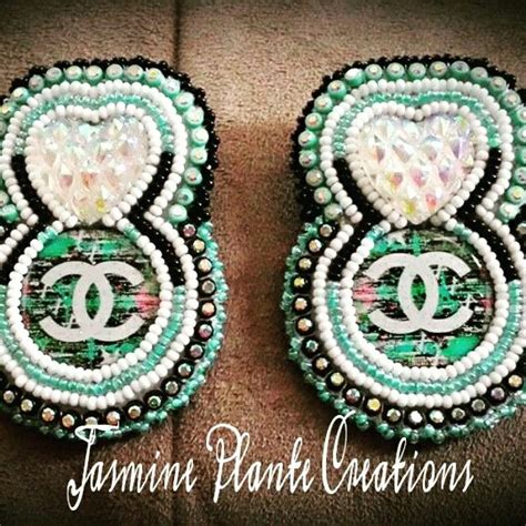 chanel charms for beading|used chanel bead earrings.